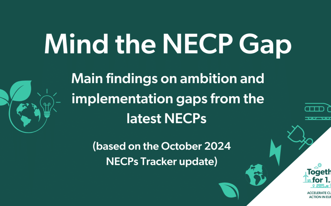 Bulgarian version of the latest assessment on the draft NECP from the Mind the NECP Gap report